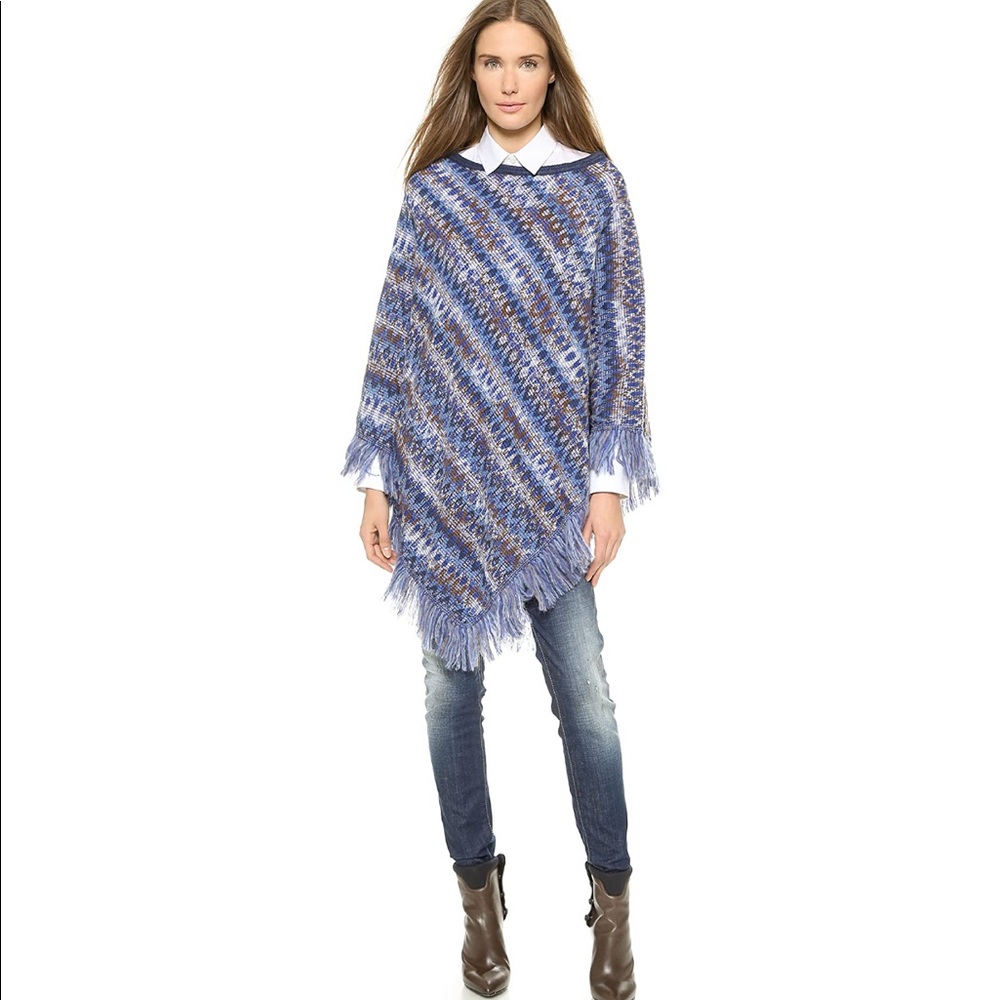 Mission Woven Fringe Poncho